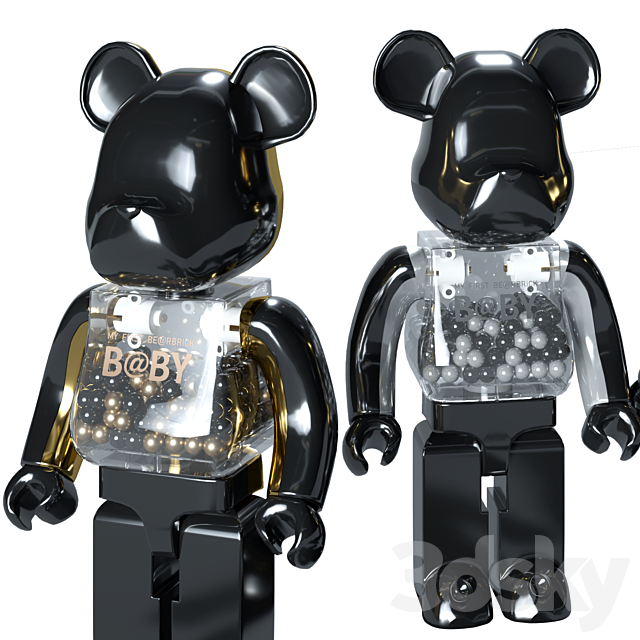 MY FIRST BEARBRICK 1000% 3DSMax File - thumbnail 3