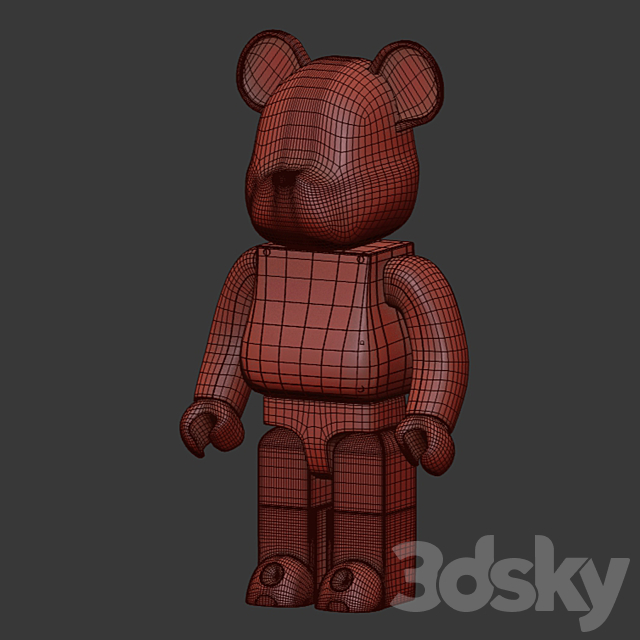 MY FIRST BEARBRICK 1000% 3DSMax File - thumbnail 4