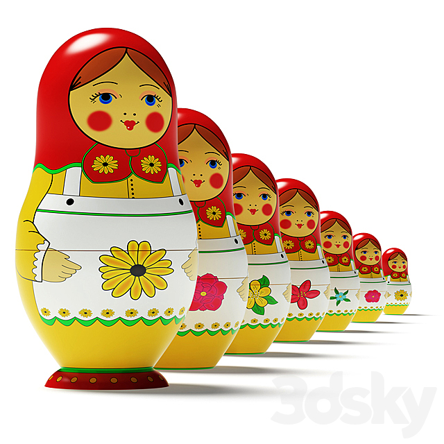 Nesting Dolls 3DSMax File - thumbnail 1