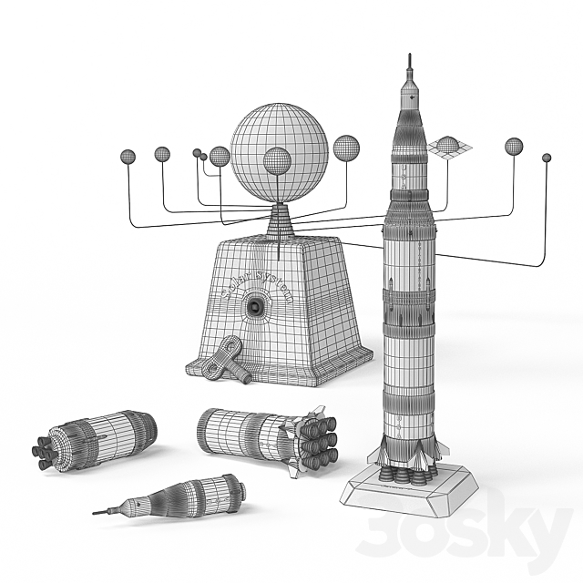 New Ray rocket 3DS Max Model - thumbnail 2