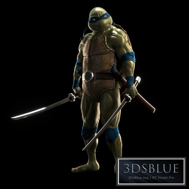 Ninja Turtle – Leonardo 3DS Max - thumbnail 3