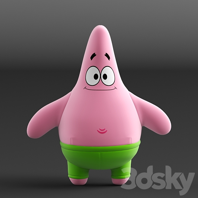 Patrick Star 3DSMax File - thumbnail 1