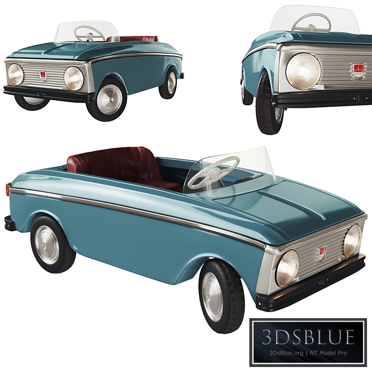 Pedal car Moskvich 3DS Max - thumbnail 3