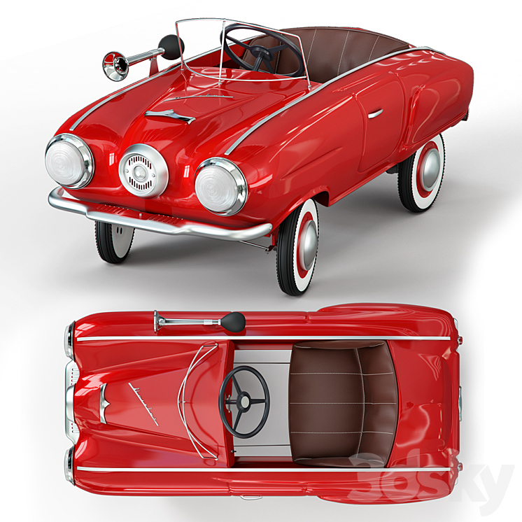 Pedal Moskvich 3DS Max - thumbnail 2