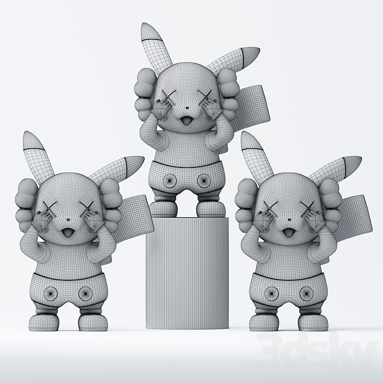 Pikachu 3DS Max Model - thumbnail 2