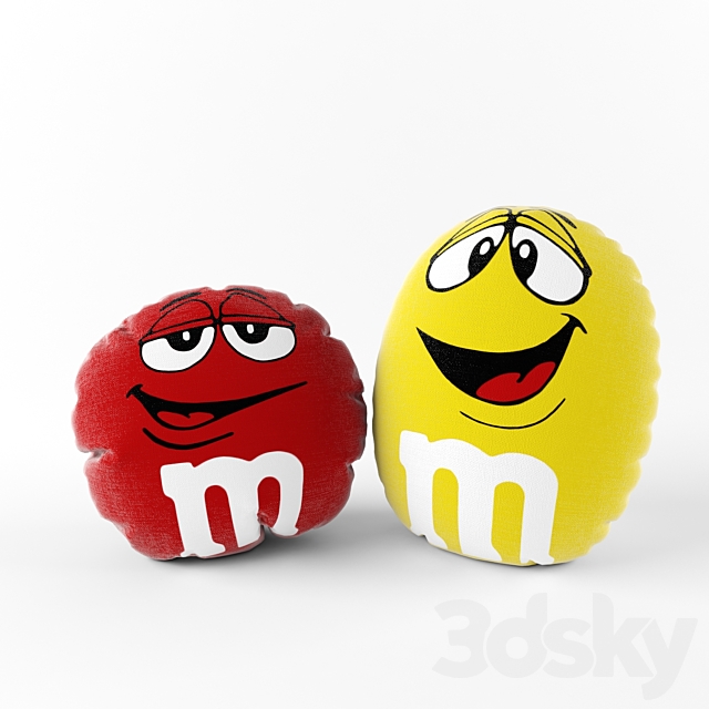 pillows M & M’s 3DS Max Model - thumbnail 2