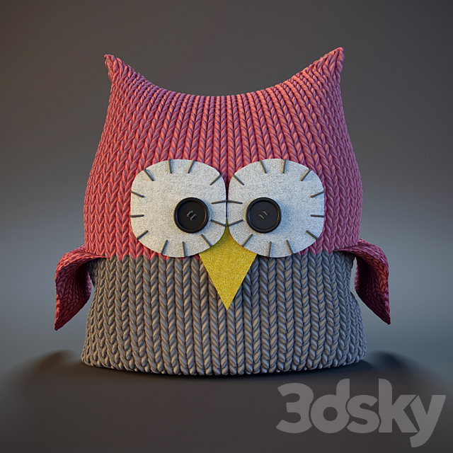 Pillows owl 3DSMax File - thumbnail 2