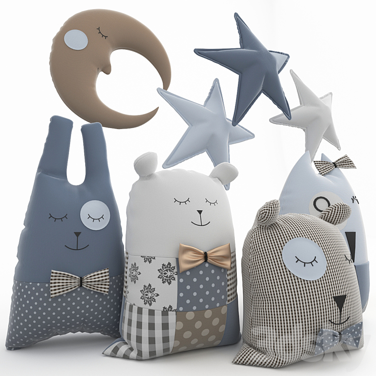 pillows Toys 3DS Max - thumbnail 2