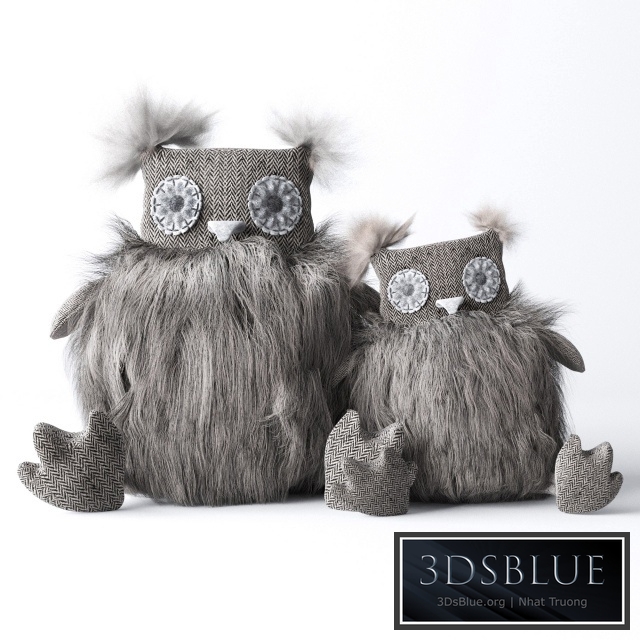 Plush Owls 3DS Max - thumbnail 3