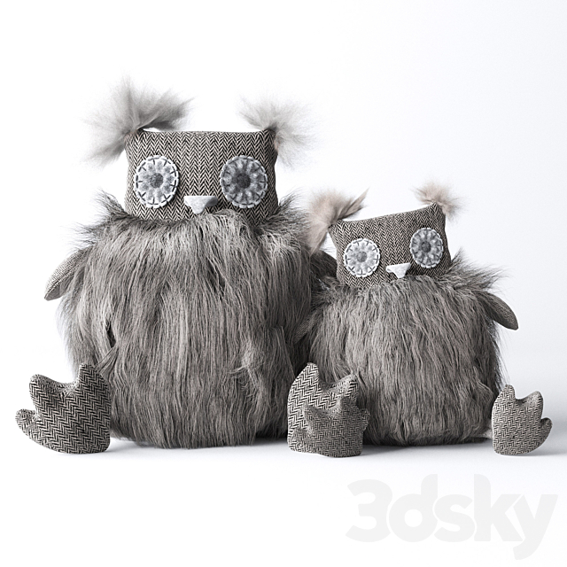 Plush Owls 3DSMax File - thumbnail 1