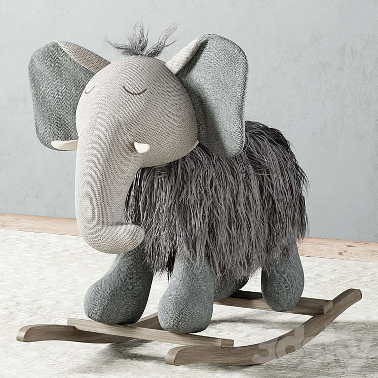 Plush Rocking | Elephant 3DS Max - thumbnail 1