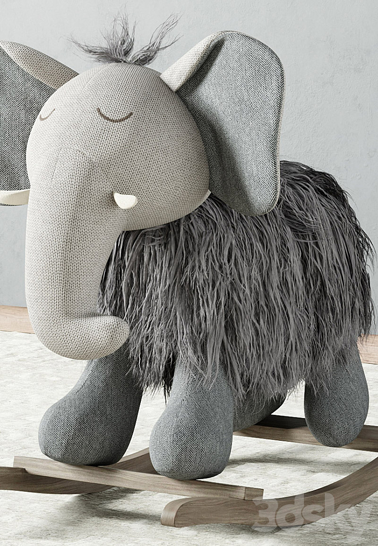 Plush Rocking | Elephant 3DS Max - thumbnail 2