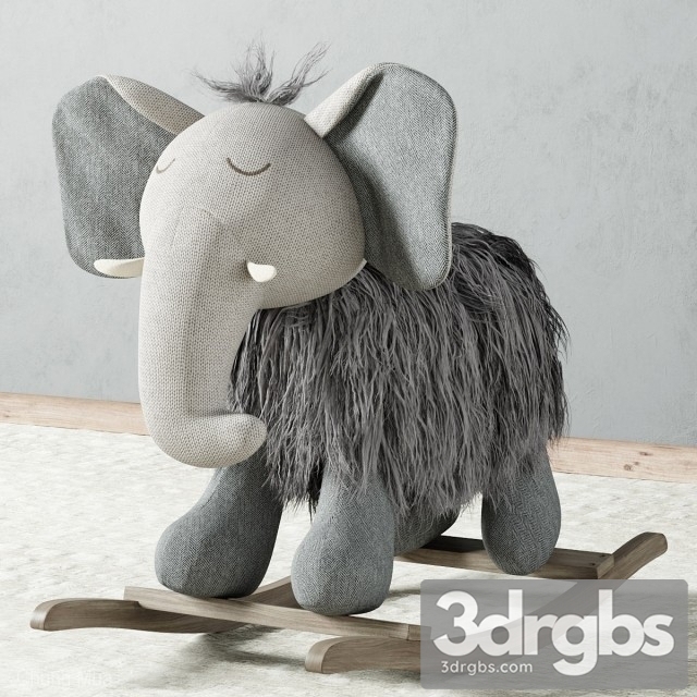 Plush Rocking Elephant 3dsmax Download - thumbnail 1