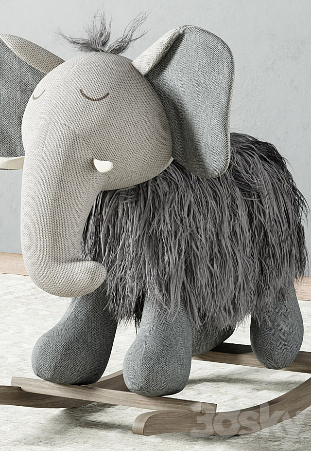 Plush Rocking | Elephant 3DSMax File - thumbnail 2