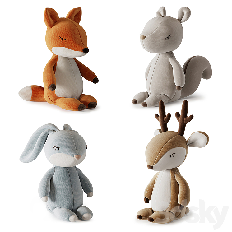 Plush Toys 01 3DS Max - thumbnail 1