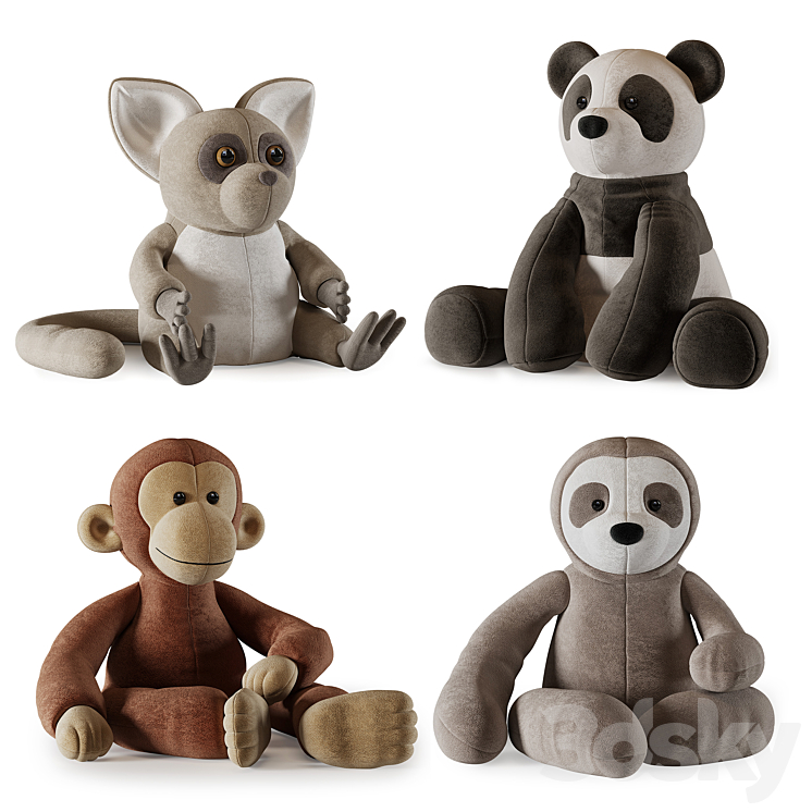 Plush Toys 22 3DS Max Model - thumbnail 1