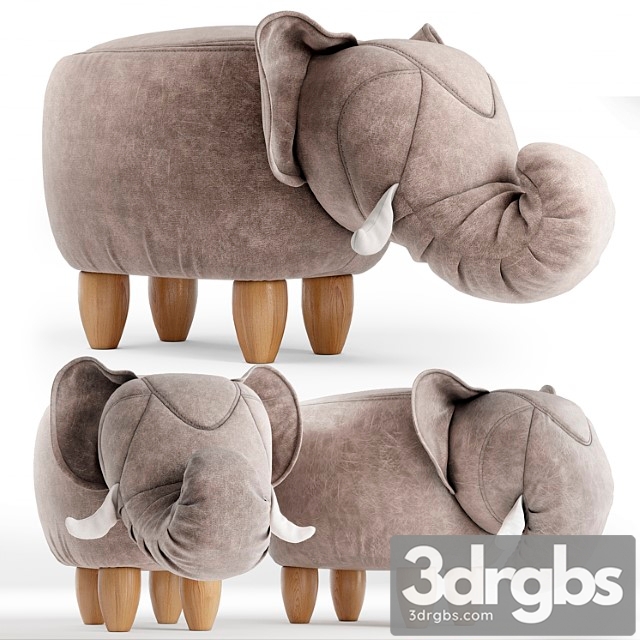 Poof Elephant 3dsmax Download - thumbnail 1