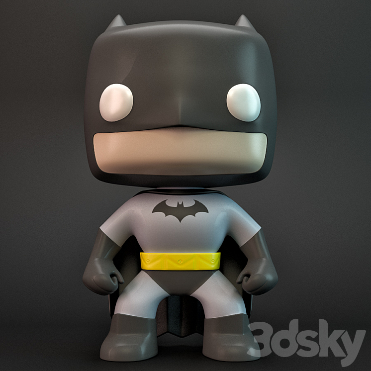 Pop Batman 3DS Max - thumbnail 1