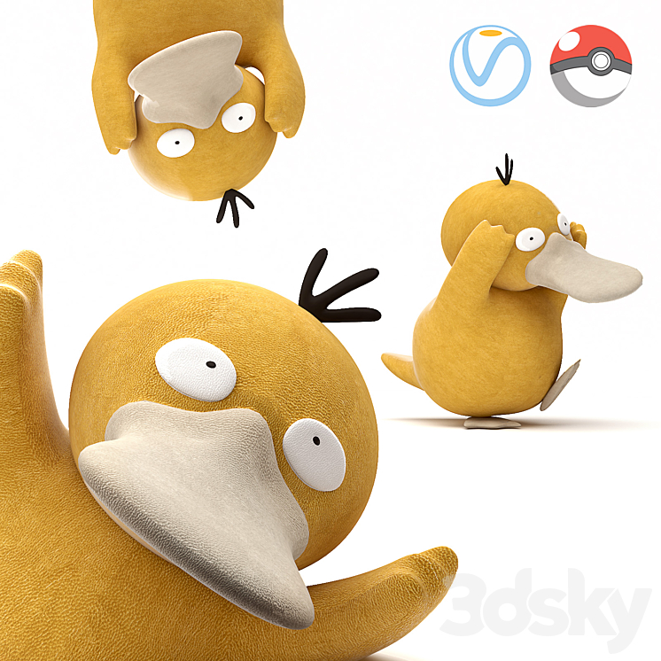 PsyDuck 3DS Max - thumbnail 1