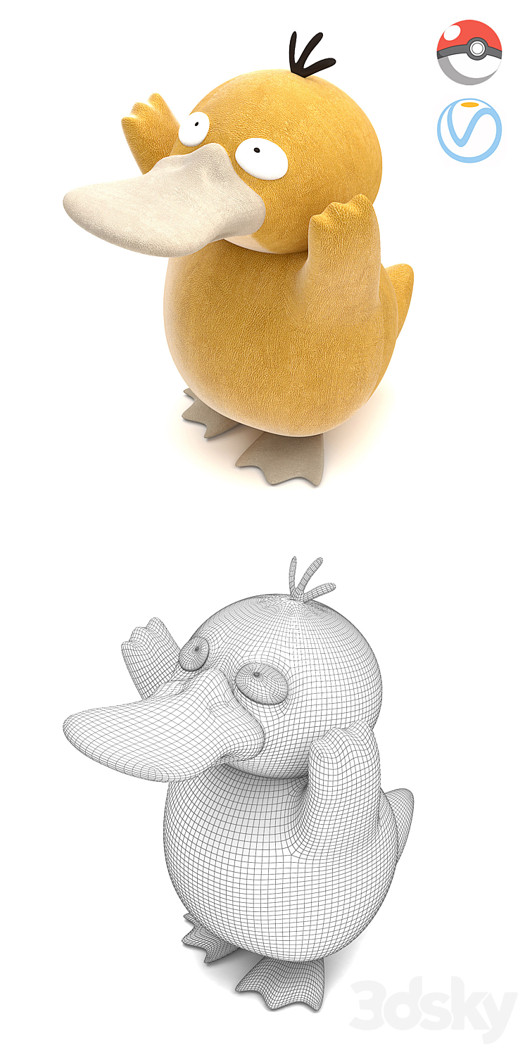 PsyDuck 3DS Max - thumbnail 2