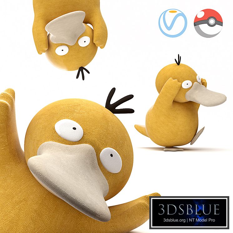 PsyDuck 3DS Max - thumbnail 3