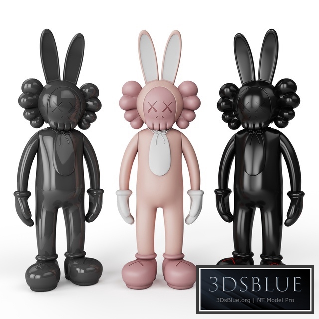 Rabbit KAWS BFF 3DS Max - thumbnail 3