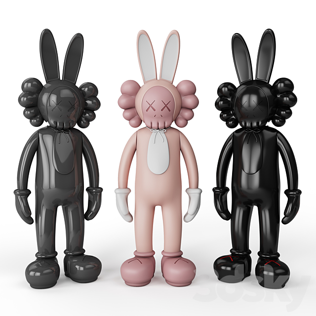 Rabbit KAWS BFF 3DSMax File - thumbnail 1