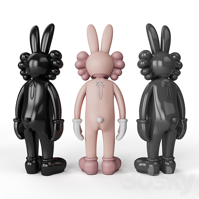 Rabbit KAWS BFF 3DSMax File - thumbnail 2