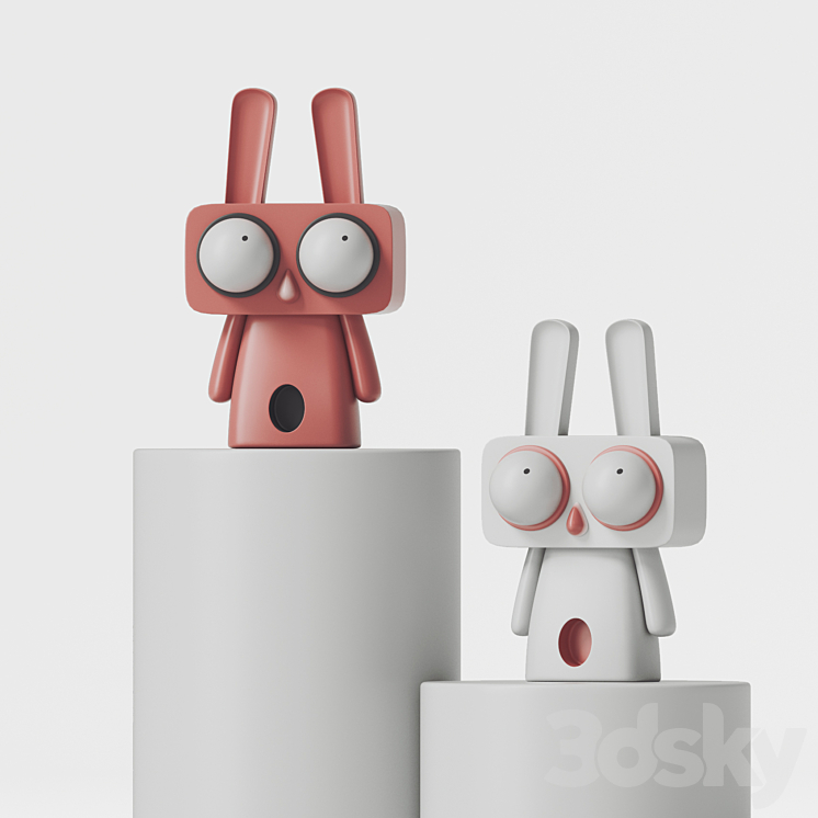 rabbit sculpture 3DS Max Model - thumbnail 1