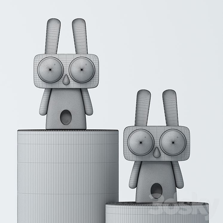 rabbit sculpture 3DS Max - thumbnail 2