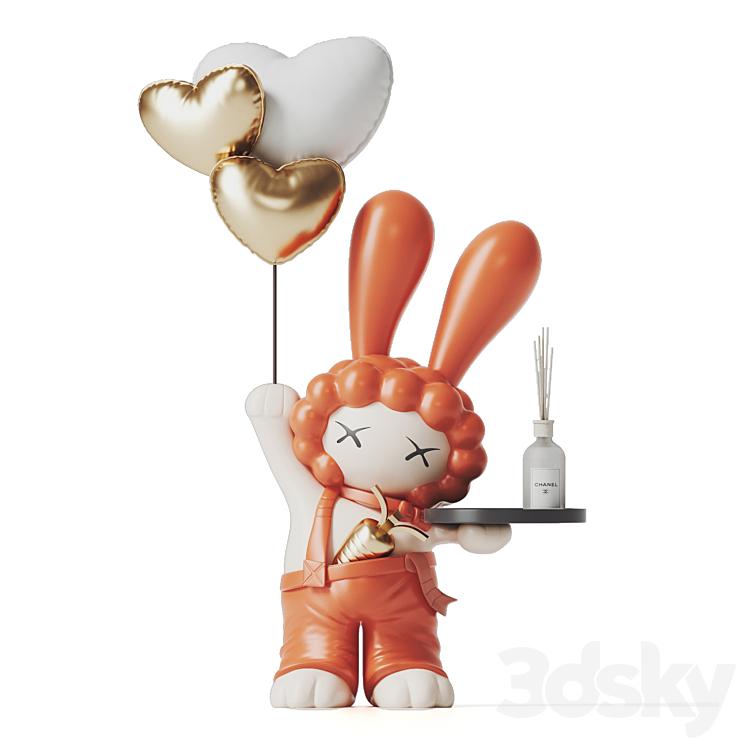 rabbit toys 3DS Max Model - thumbnail 1