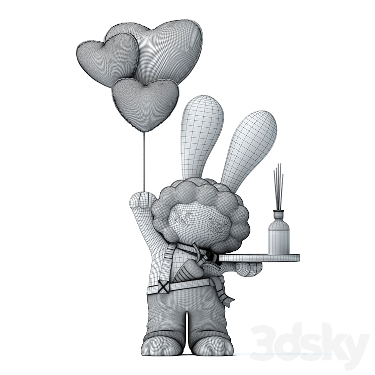 rabbit toys 3DS Max Model - thumbnail 2