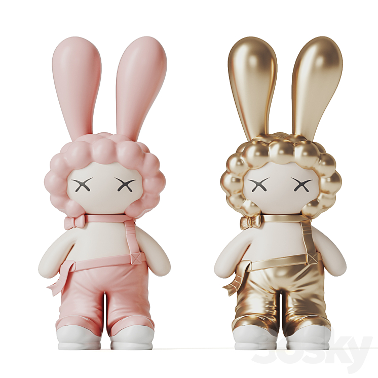 rabbit toys 3DS Max Model - thumbnail 1