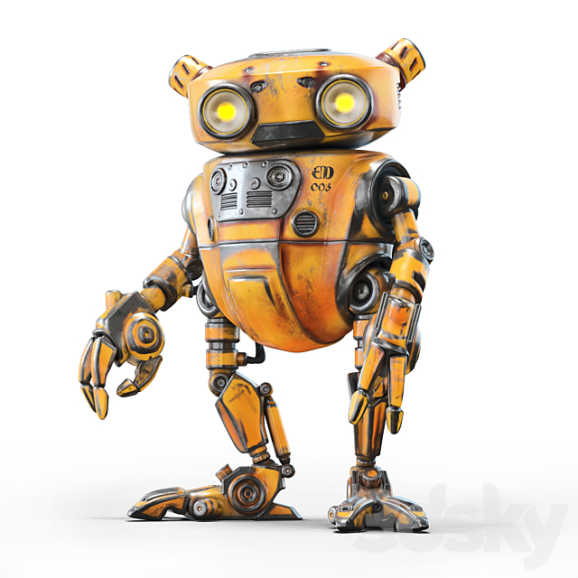 Robot Eddie 3DSMax File - thumbnail 1