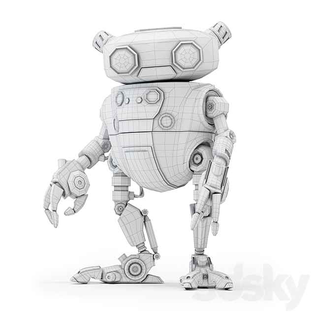 Robot Eddie 3DSMax File - thumbnail 5