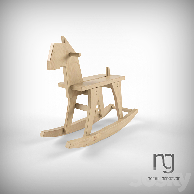 Rocking Horse 3DS Max - thumbnail 1