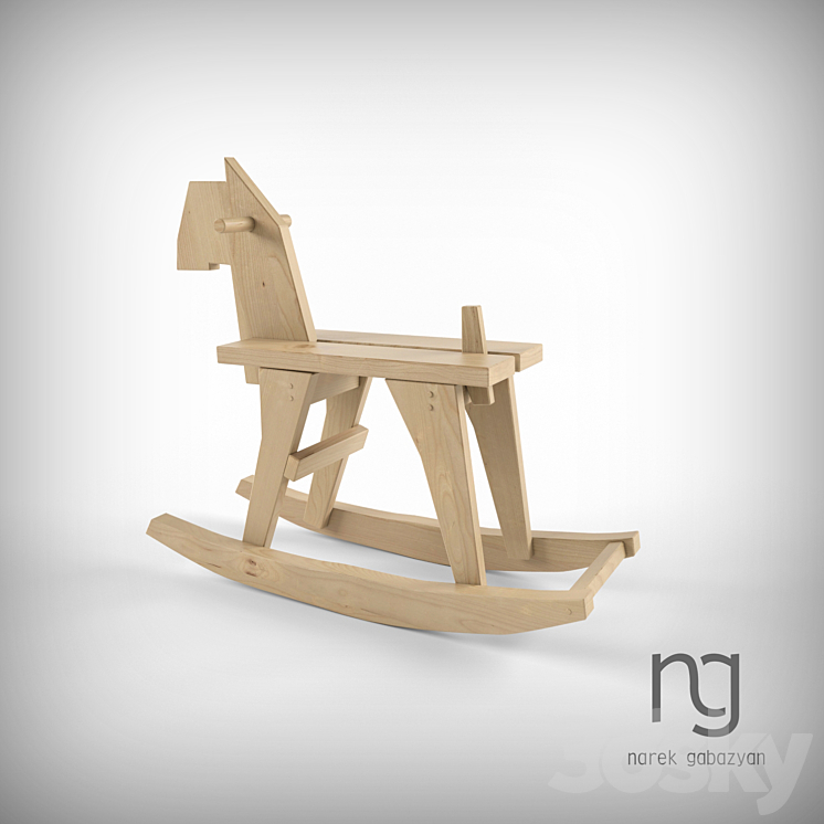 Rocking Horse 3DS Max - thumbnail 2