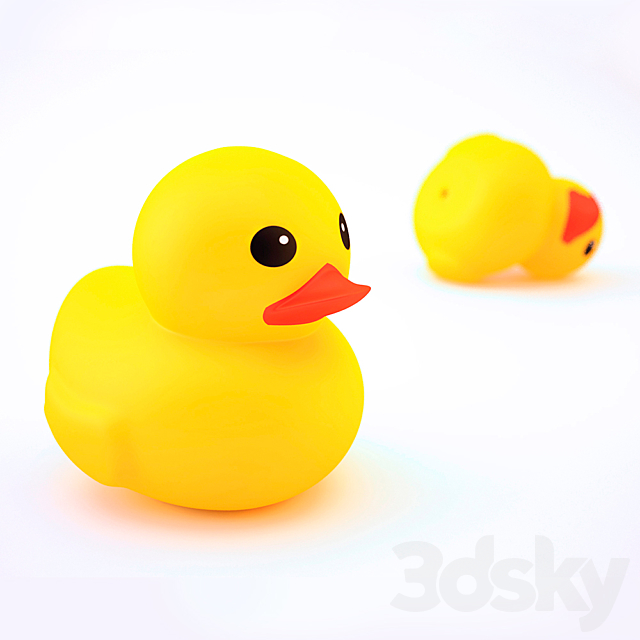 Rubber duck 3DS Max Model - thumbnail 1