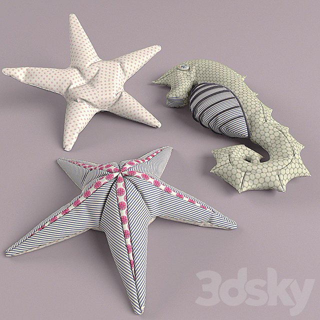 seahorse + starfish 3ds Max - thumbnail 1