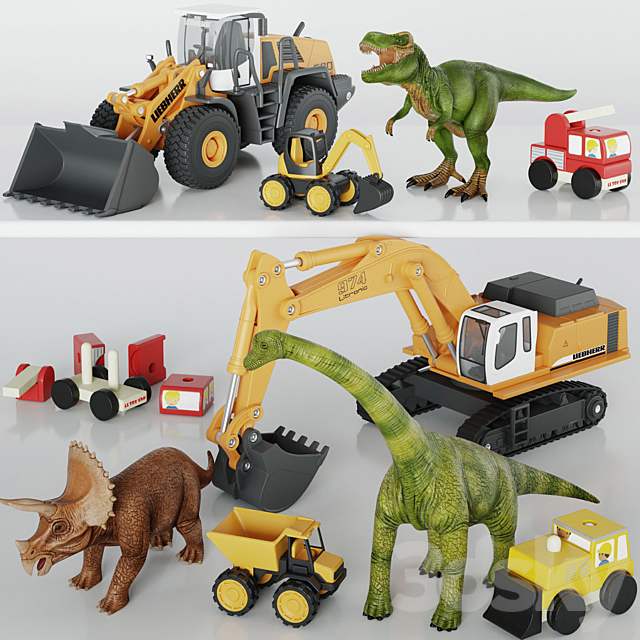 Set of toys 3DSMax File - thumbnail 1