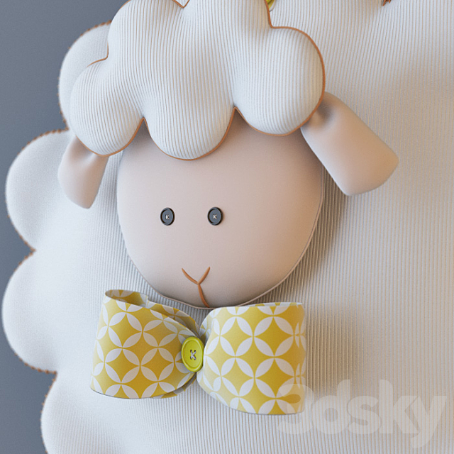 Sheep_Children_Decor 3DS Max Model - thumbnail 2