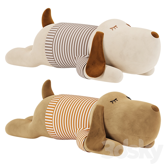 Sleep Dog Plush 3DS Max Model - thumbnail 2