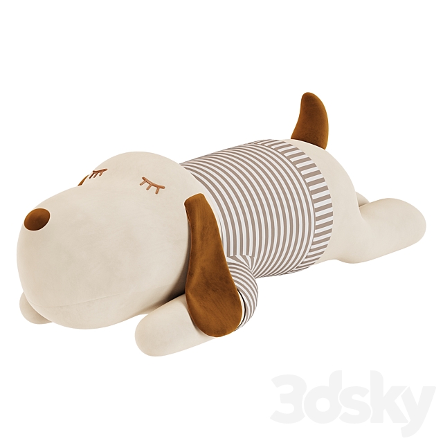 Sleep Dog Plush 3DS Max Model - thumbnail 3