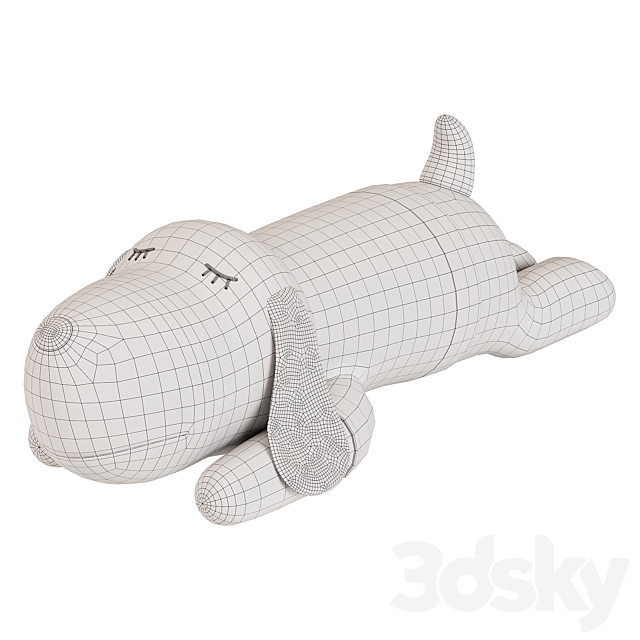 Sleep Dog Plush 3DS Max Model - thumbnail 4