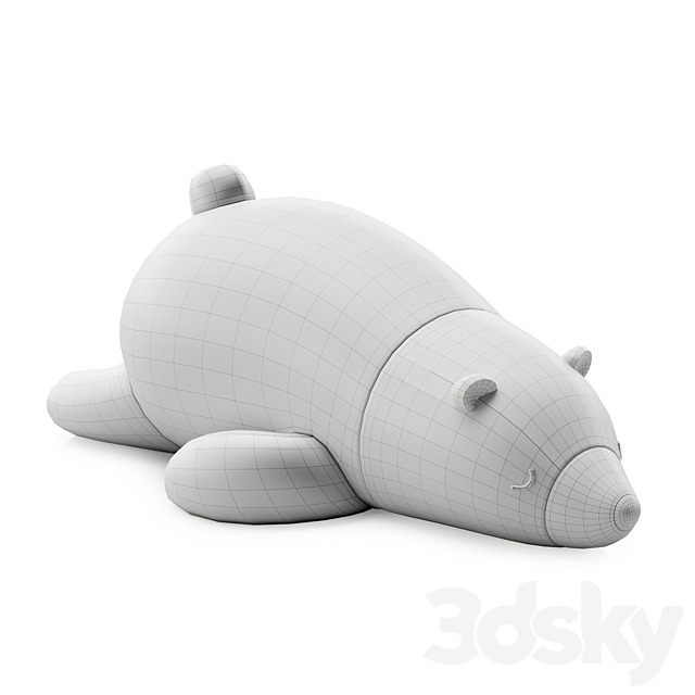 Sleeping Polar Bear 3ds Max - thumbnail 3