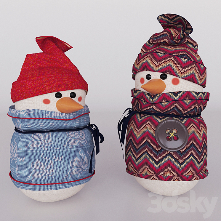 snowman 3DS Max - thumbnail 1