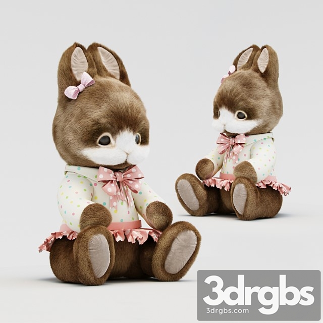 Soft Toy Bunny 1 3dsmax Download - thumbnail 1