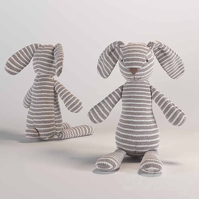 Soft toy Rabbit 3DSMax File - thumbnail 2