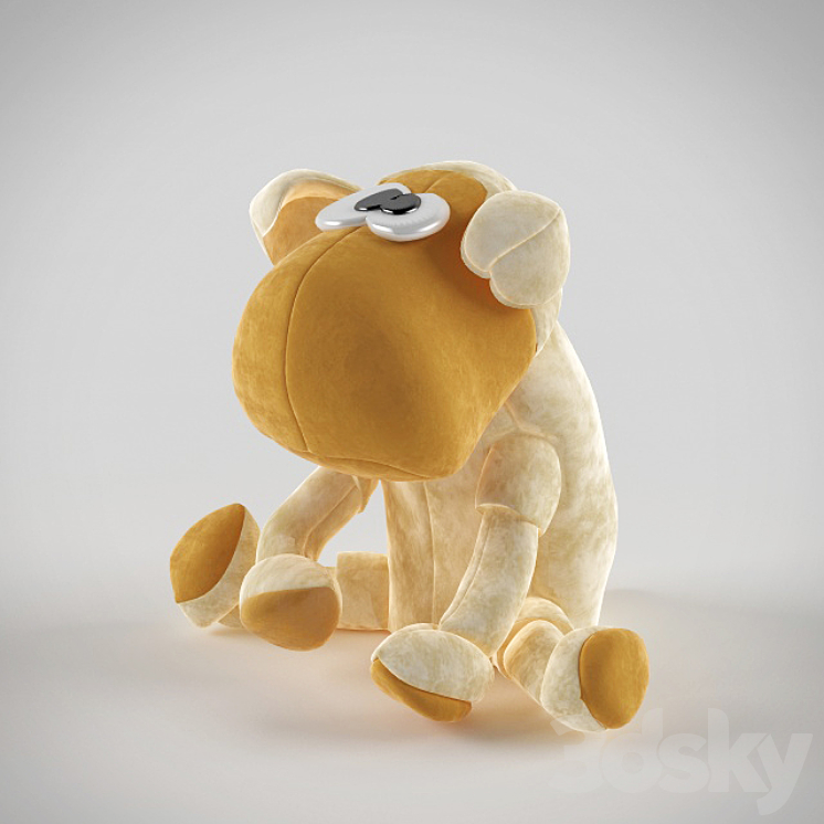 soft toy sheep 3DS Max - thumbnail 2