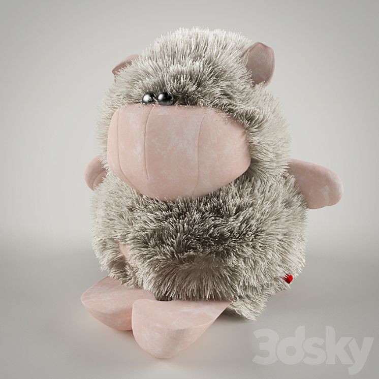 soft toy sheep 3DS Max - thumbnail 2